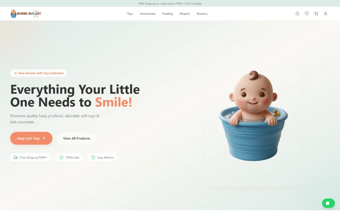 Babiesbucket website