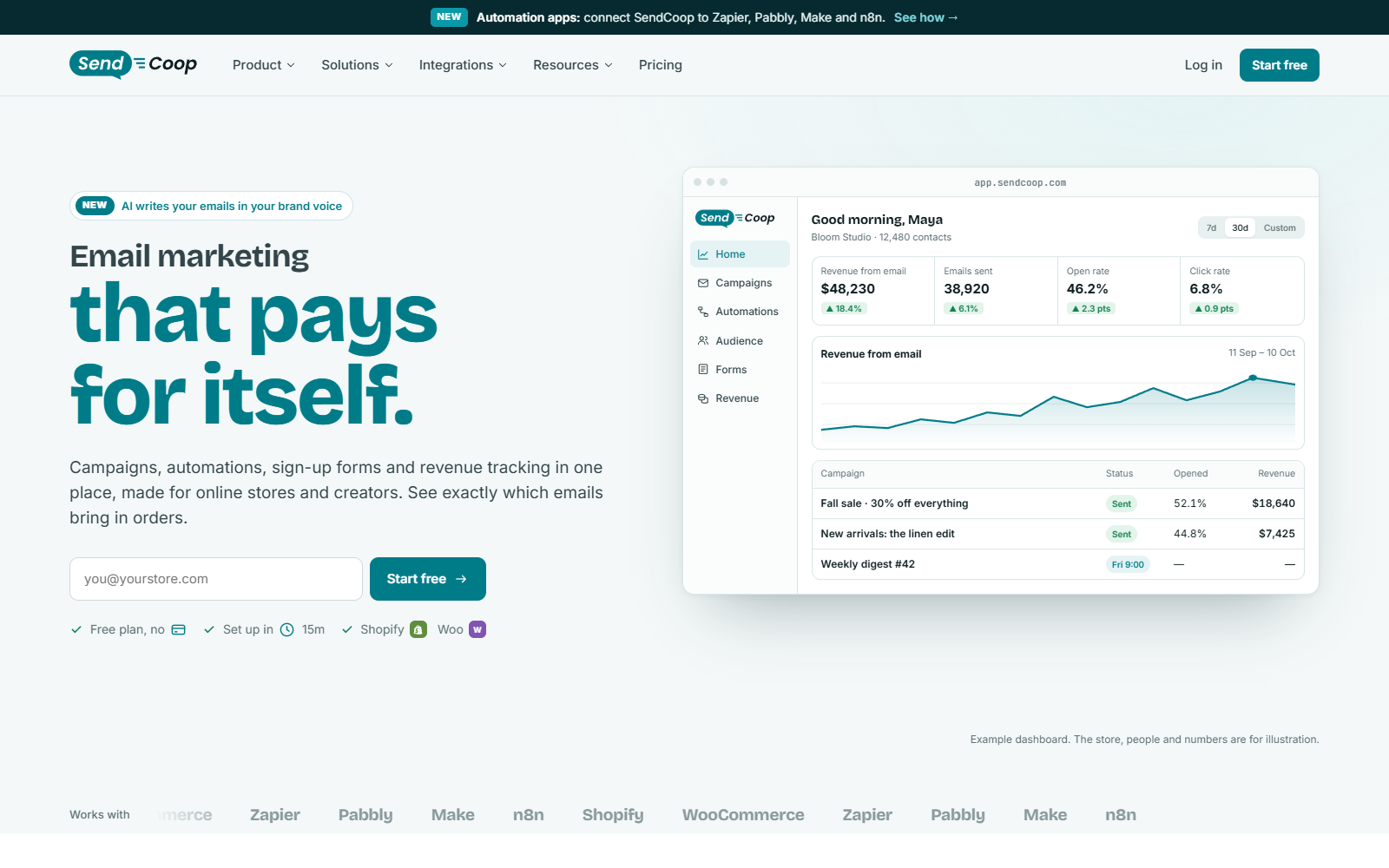 Sendcoop website